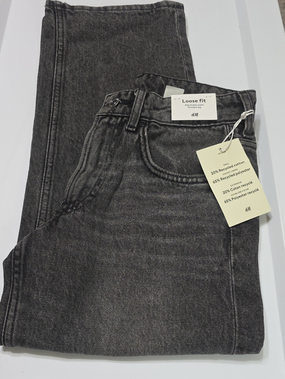 H&M Loose Fit Jeans - Charcoal Gray Wash